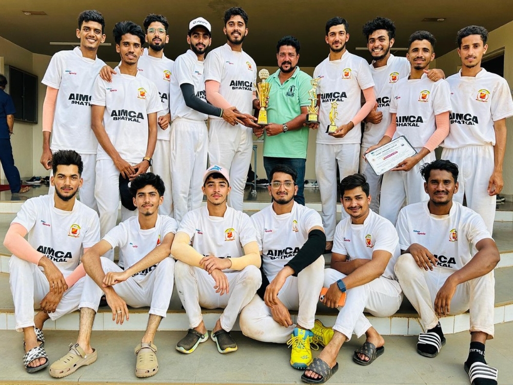 Bhatkal Anjuman secures Runner-Up spot in KUD intercollegiate cricket tournament in Hubli