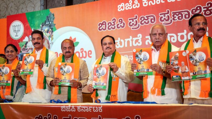 Congress labels saffron party's manifesto for Karnataka as 'JhootLoot BJP Moneyfesto'