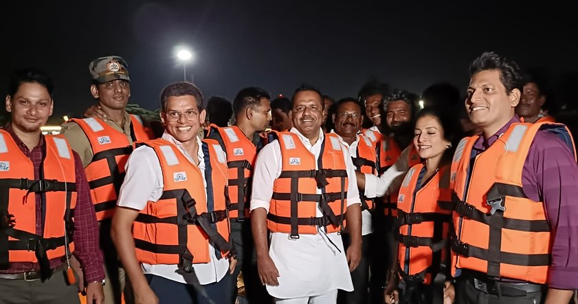 Floating bridge inaugurated at Panambur beach