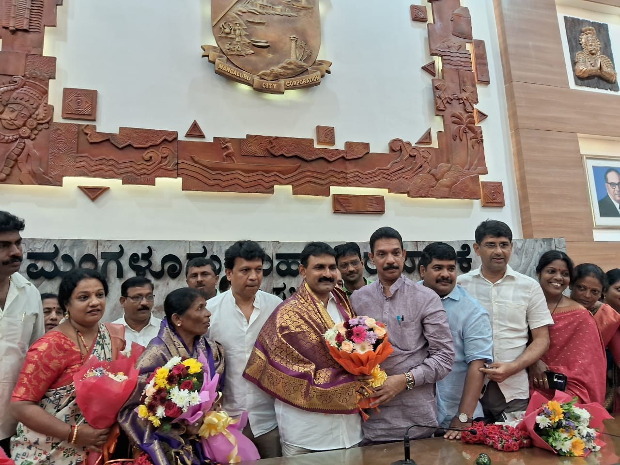 BJP's Sudheer Shetty Elected Mayor; Sunitha Becomes Deputy Mayor Unanimously